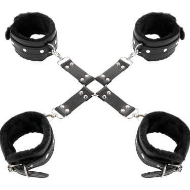 Manette BDSM in Pelle di Qualità con Cinturini Regolabili